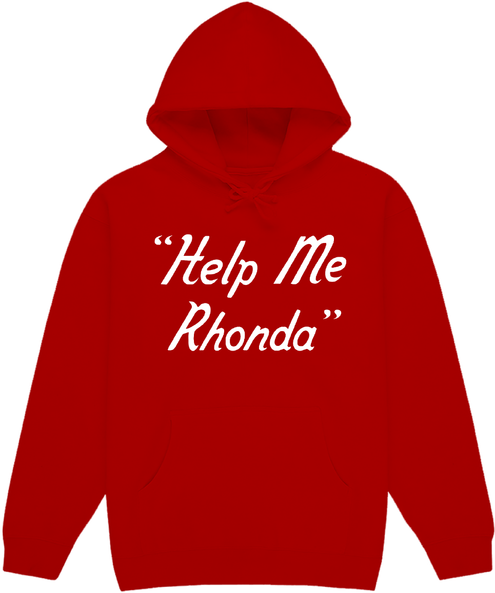 Help Me Rhonda Red Hoodie