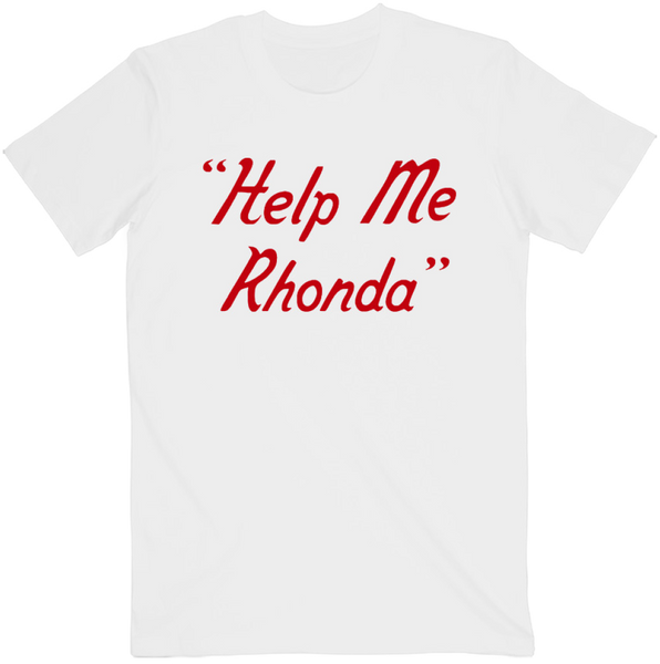 Help Me Rhonda White Tee – Brian Wilson Store